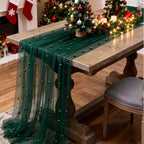 Flowerva Pearl Tulle Table Runner