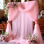 Flowerva  Elegant Tulle Draping Fabric