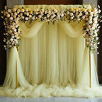 Flowerva Wedding Tulle Drape Fabric for Outdoor Wedding &amp; Party Decoration