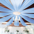 Flowerva  Elegant Chiffon Arch Drapes