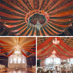 Flowerva  Elegant Chiffon Arch Drapes