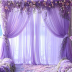 Flowerva  Elegant Tulle Draping Fabric
