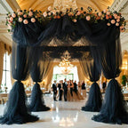 Flowerva Wedding Tulle Drape Fabric for Outdoor Wedding &amp; Party Decoration