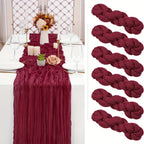 Flowerva  Lace Table Runner — Ideal for Dessert Tables, Weddings, Birthdays, Restaurants, and Draped Table Settings