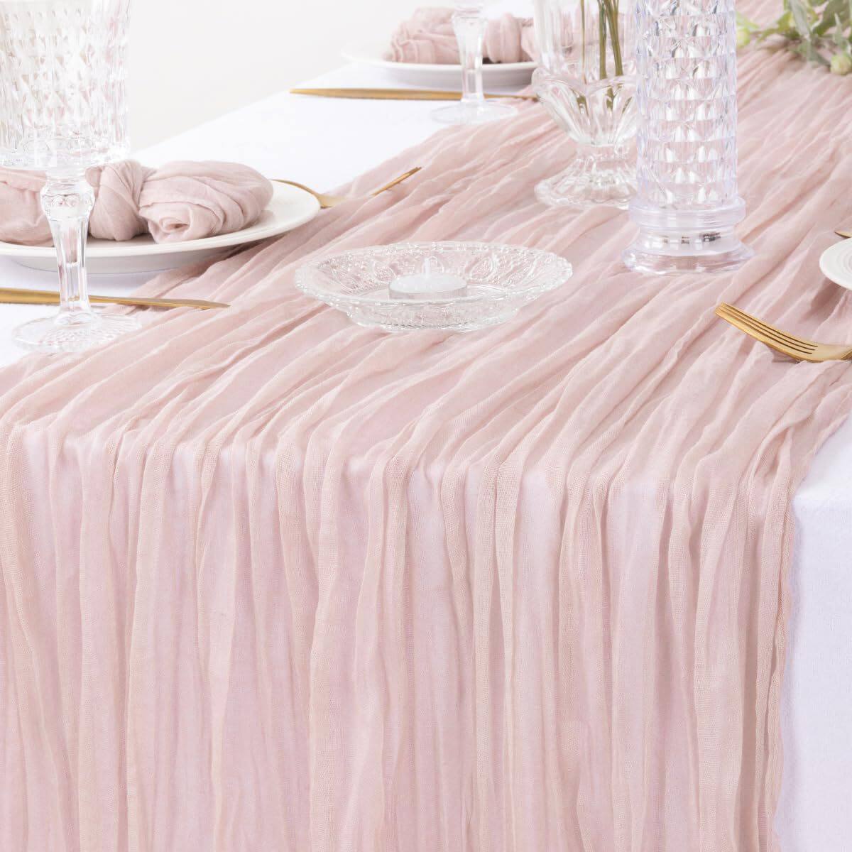 Flowerva  Lace Table Runner — Ideal for Dessert Tables, Weddings, Birthdays, Restaurants, and Draped Table Settings