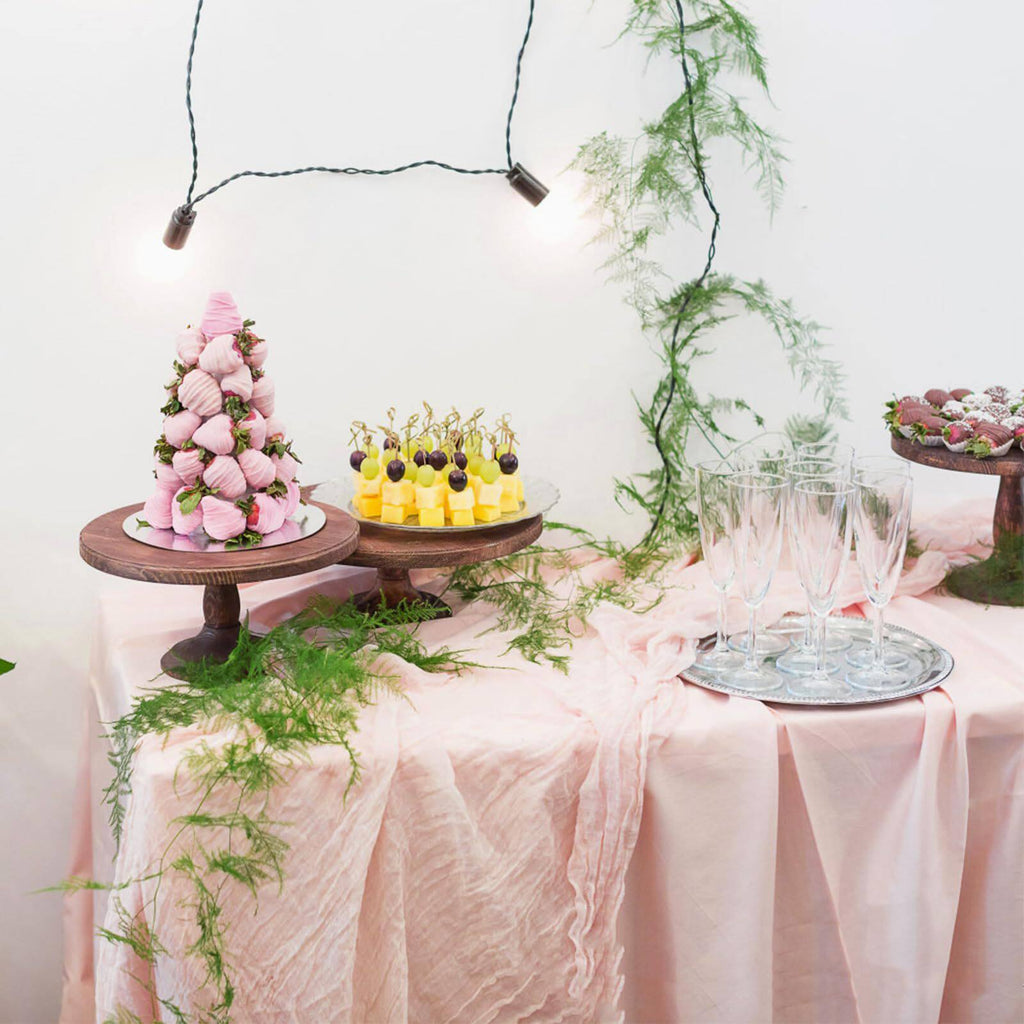 Flowerva  Lace Table Runner — Ideal for Dessert Tables, Weddings, Birthdays, Restaurants, and Draped Table Settings