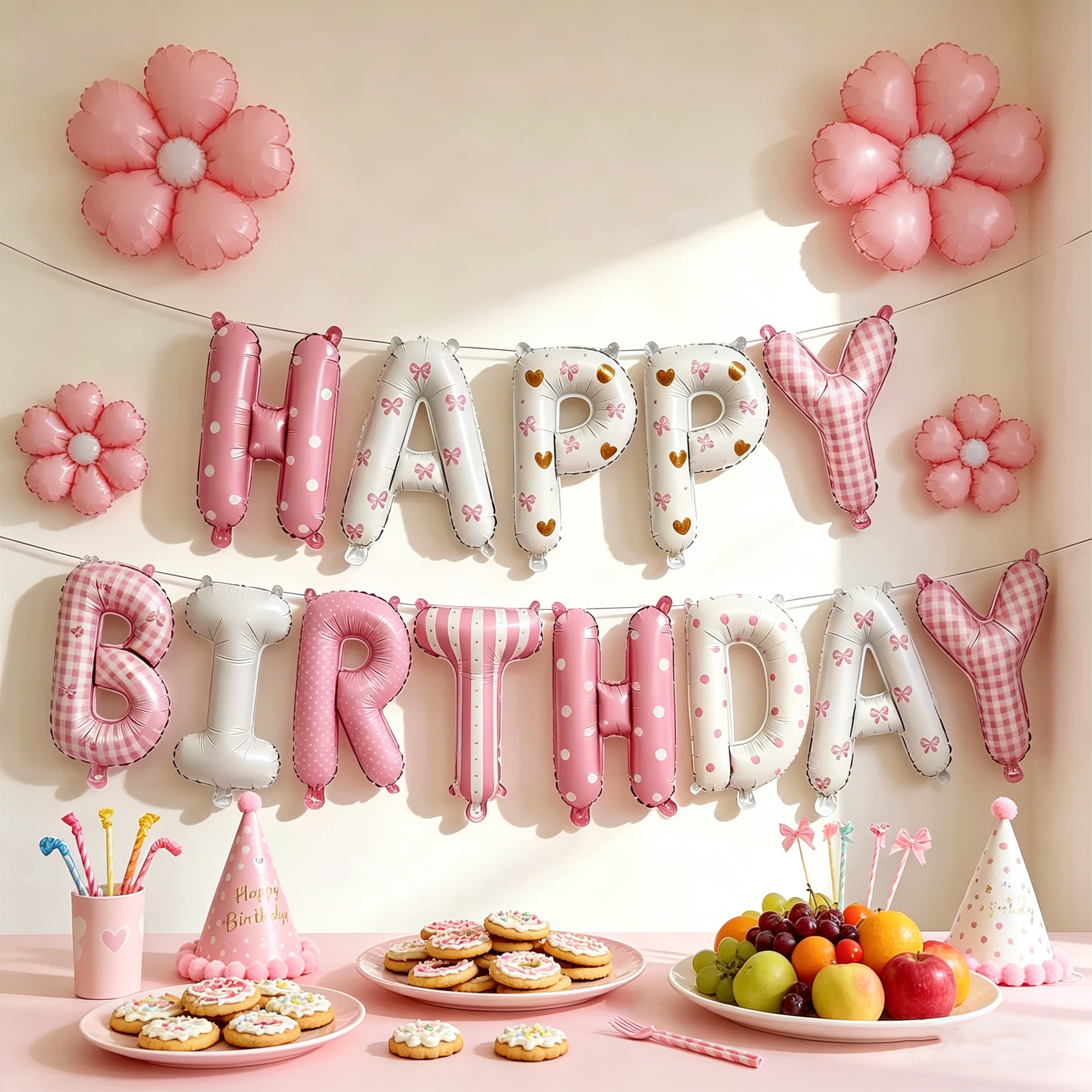 Flowerva 16 Inch Balloons Kids Birthday Party Decorations Backdrop Decor