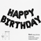 Flowerva Happy Birthday Letter Foil Balloons Party Decorations