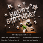 Flowerva Happy Birthday Letter Foil Balloons Party Decorations