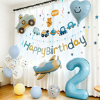 Flowerva 2nd Birthday Party Balloon Decoration Set