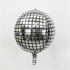 Flowerva 4D Mirror Silver Aluminum Foil Birthday Party Decoration Balloons