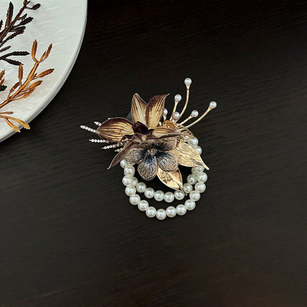 Brown Orchid Boutonnière