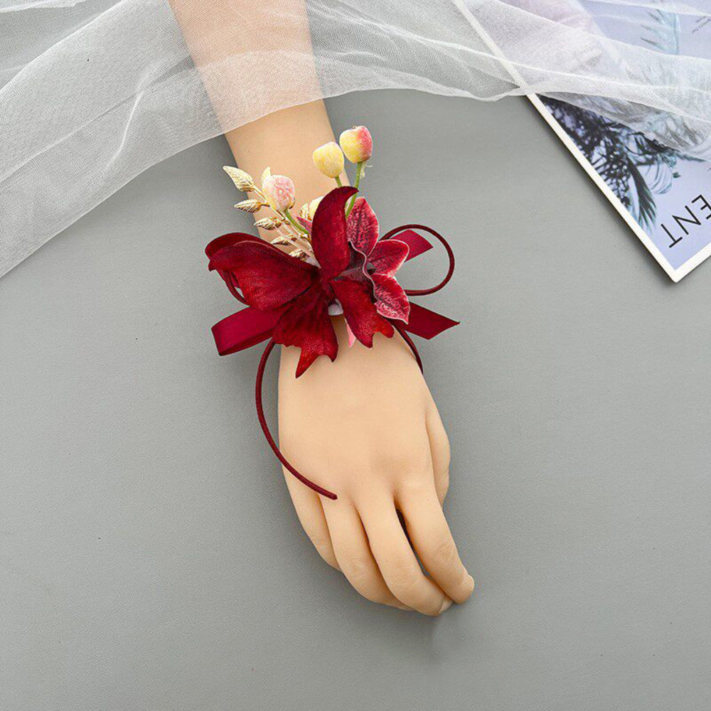 Red Velvet Butterfly Boutonnière