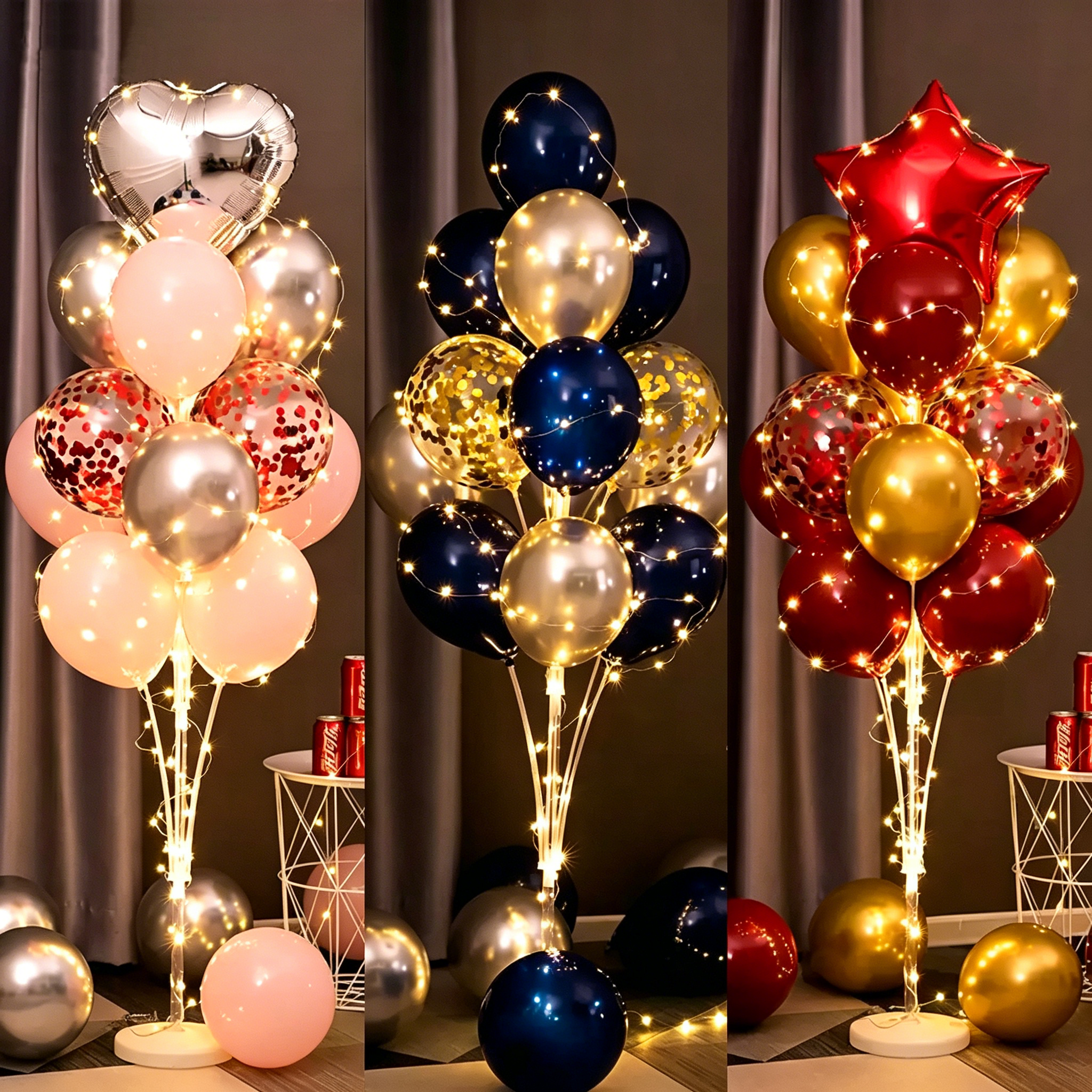 Flowerva Balloon Stand Column Floor/Table Decor for Birthday Party Scene Setup