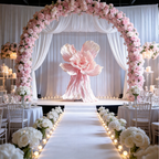Flowerva Couture Crinkle Pink Art Installation