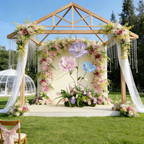 Flowerva Luxe Couture Ruffled Poppy Art Installation – Dreamy Trio Set