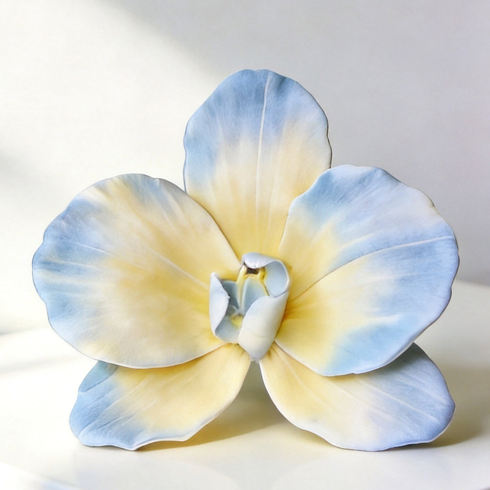 Flowerva Blue Orchid Chromatic Gradient Premium Decor