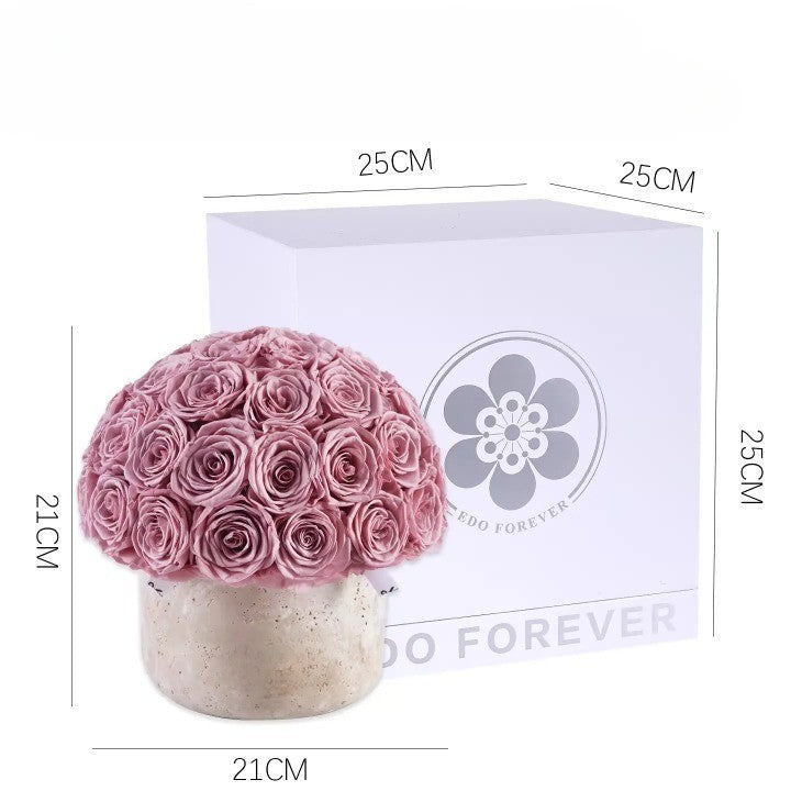 Premium Preserved Roses Cappuccino Gift Box