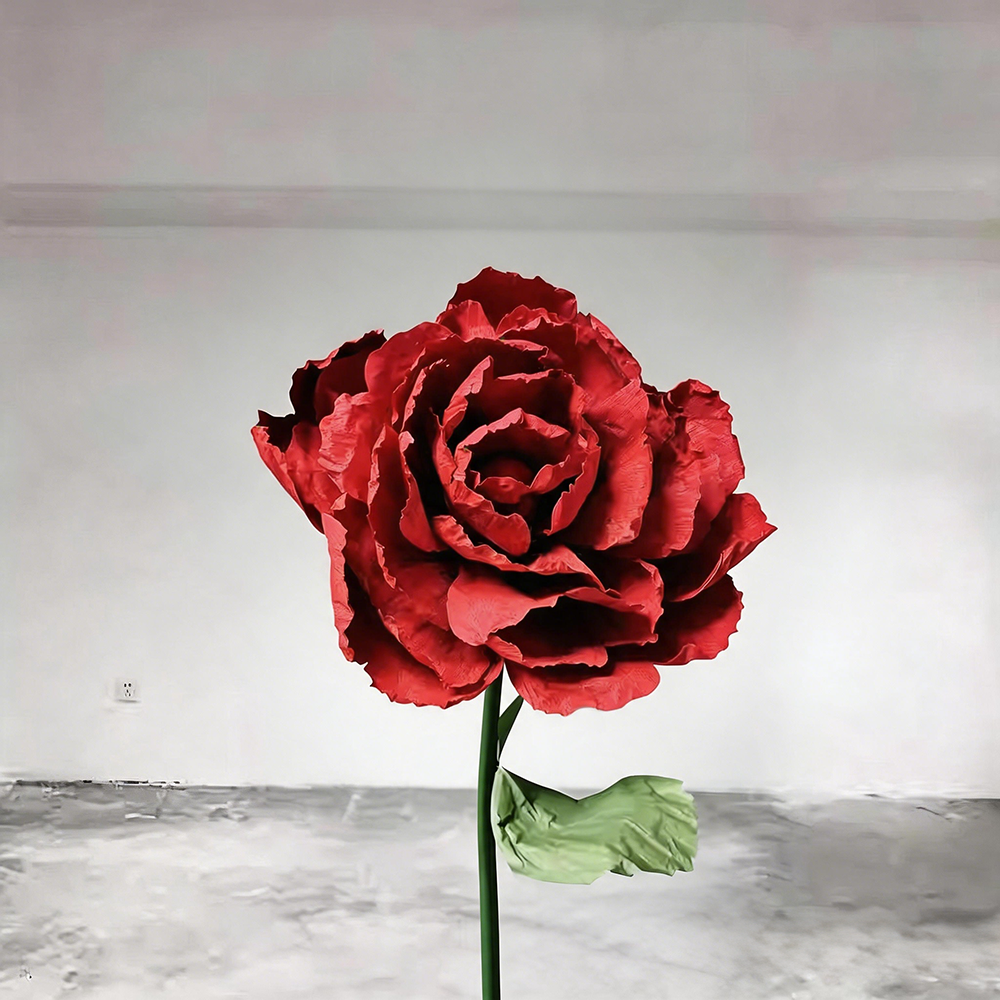Flowerva Dramatic Red Petal Premium Flower