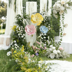 Flowerva Luxe Couture Ruffled Poppy Art Installation – Sunny Trio Set