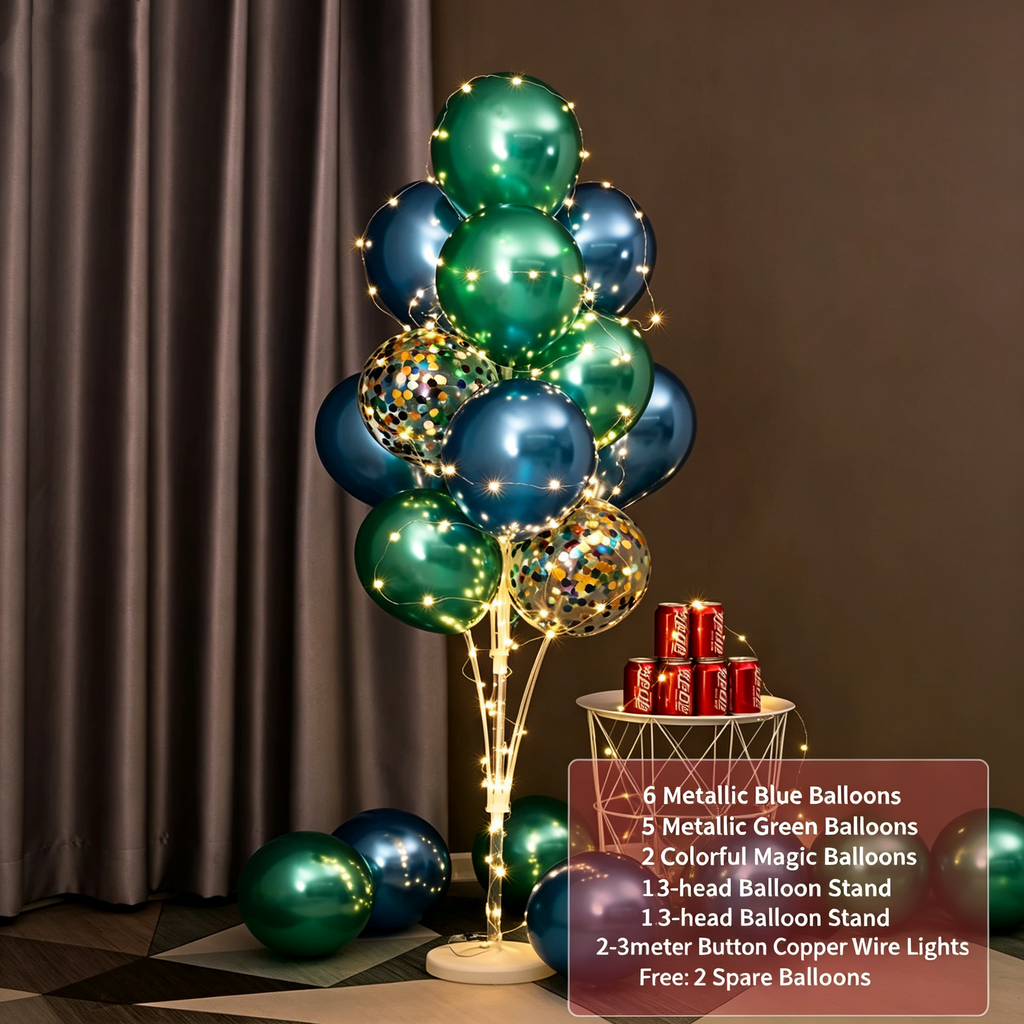 Flowerva Balloon Stand Column Floor/Table Decor for Birthday Party Scene Setup