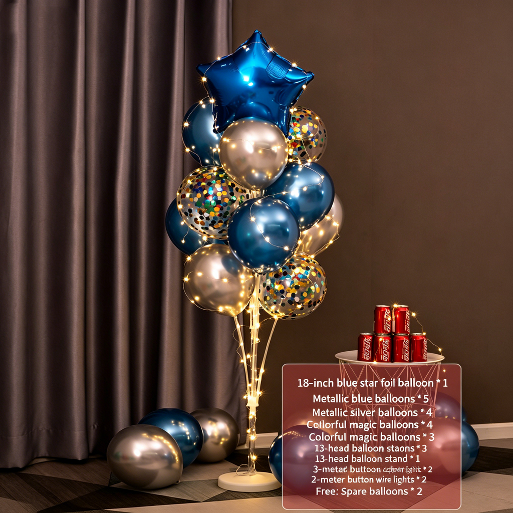 Flowerva Balloon Stand Column Floor/Table Decor for Birthday Party Scene Setup