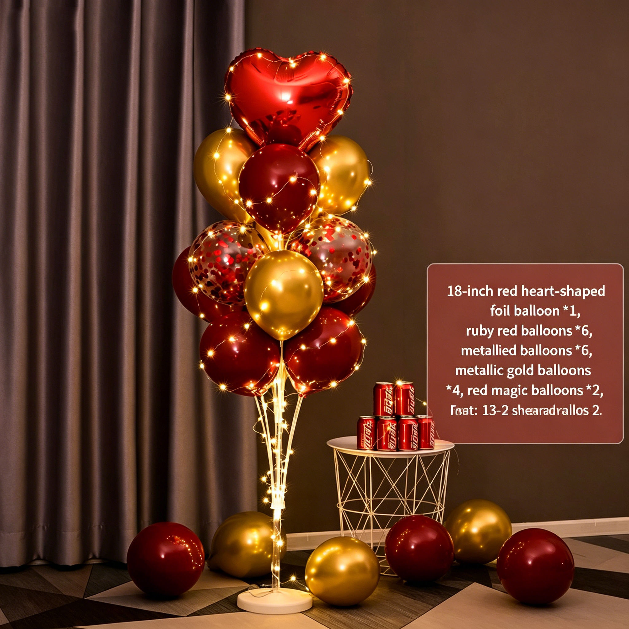 Flowerva Balloon Stand Column Floor/Table Decor for Birthday Party Scene Setup