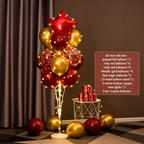 Flowerva Balloon Stand Column Floor/Table Decor for Birthday Party Scene Setup