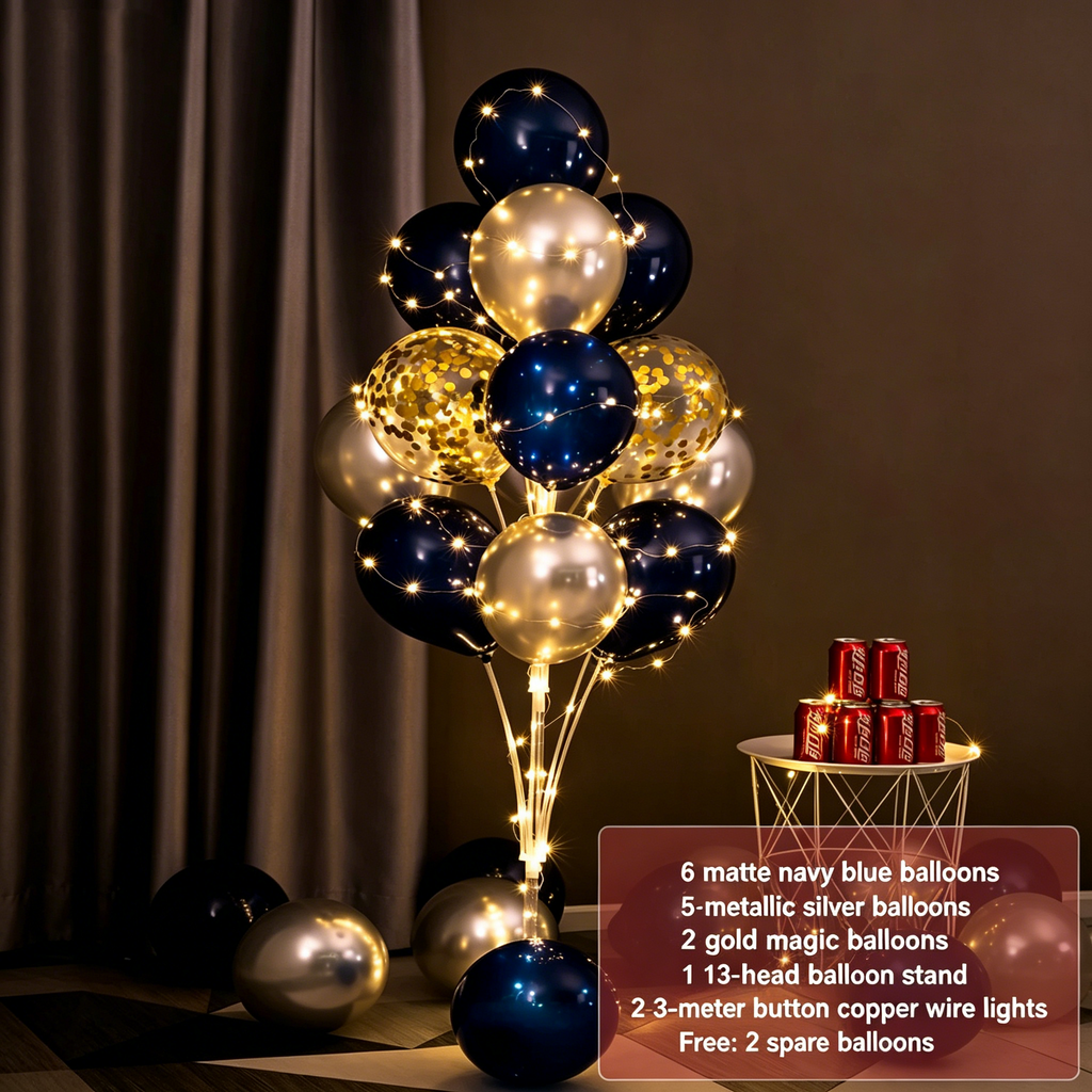 Flowerva Balloon Stand Column Floor/Table Decor for Birthday Party Scene Setup