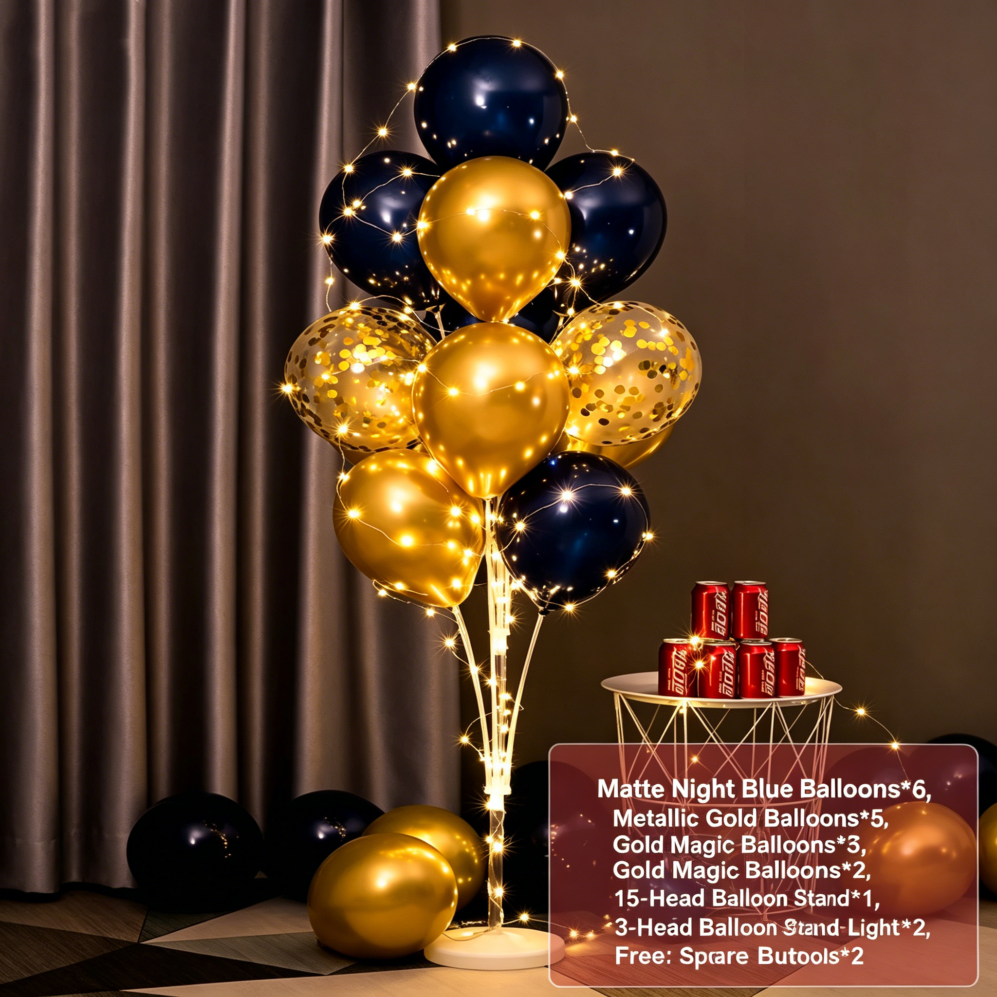 Flowerva Balloon Stand Column Floor/Table Decor for Birthday Party Scene Setup