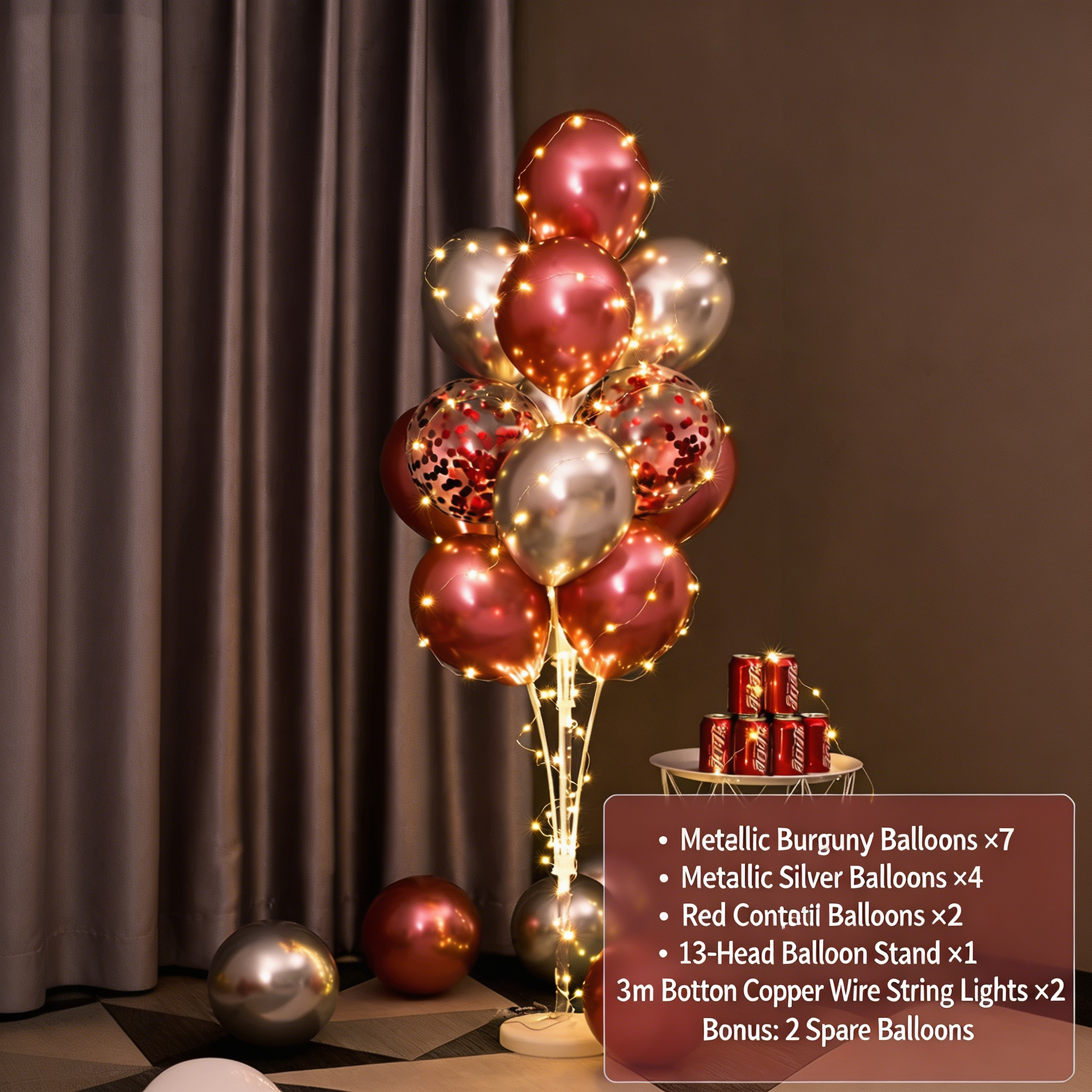 Flowerva Balloon Stand Column Floor/Table Decor for Birthday Party Scene Setup